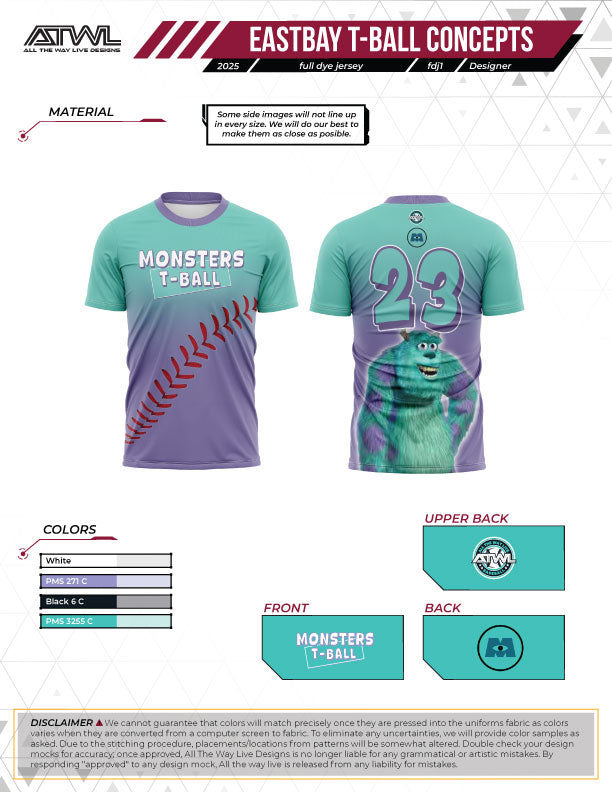 East Bay Fall 2025 Replica League  Baseball Jerseys