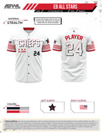 Load image into Gallery viewer, East Bay All Stars Mens Full Button Replica Jersey
