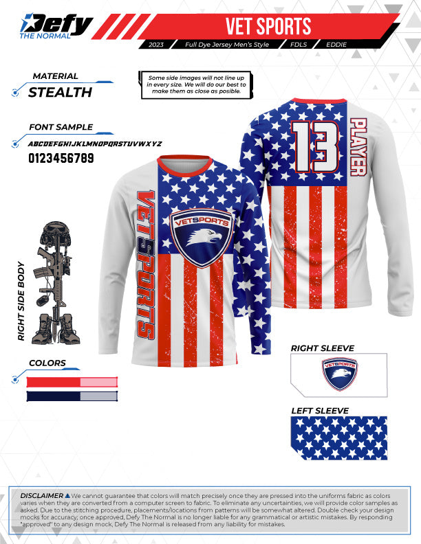 Vet Sports Long Sleeve Jersey