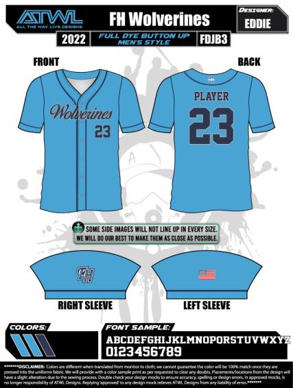 Wolverines Columbia Full Button Game Jersey