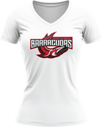 Load image into Gallery viewer, Barracudas White Sub Dye Womens V-neck
