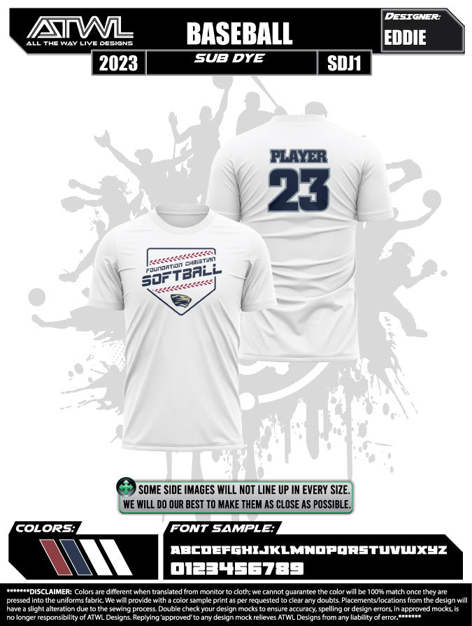 FCA Softball Spirit Home Plate Laces wear Dri-Fit Shirt