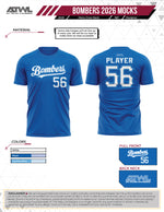 Load image into Gallery viewer, Buffalo Creek Bombers Mens Bombers fan and practice jerseys