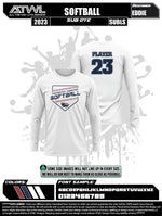 Load image into Gallery viewer, FCA Softball  Base Laces DTF Men's Polyester Long Sleeve Parent Shirt