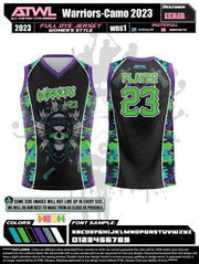 Warriors Camo Full Dye Women's Sleeveless Jersey