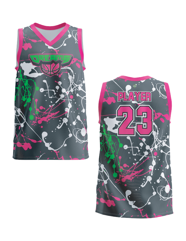 Hoop Dreams Charcoal Basketball Women's basketball  Full-Dye Jersey