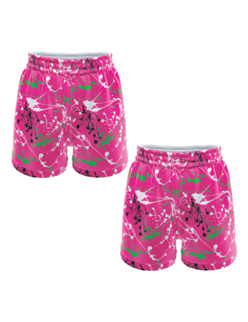 Hoop Dreams Neon Pink Womens basketball shorts 7inch inseam