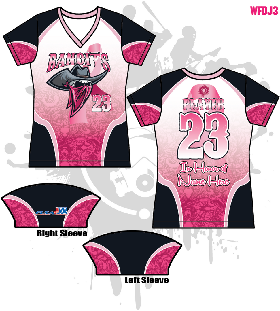 Bandits 10U Youth Women's Full Dye Jersey