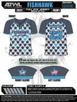 Load image into Gallery viewer, 2022 Fishhawk Grey All Stars Mens 2 Button Full dye Replica Jersey