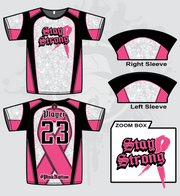 Stay Strong Mens Full Dye Jersey Cancer Awareness