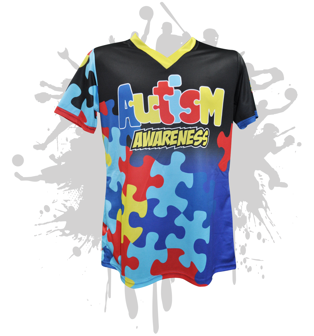 Autism Awareness Womens Full Dye Jersey