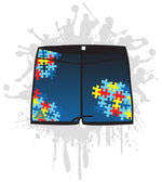 Load image into Gallery viewer, Autism Women&#39;s Compression Shorts