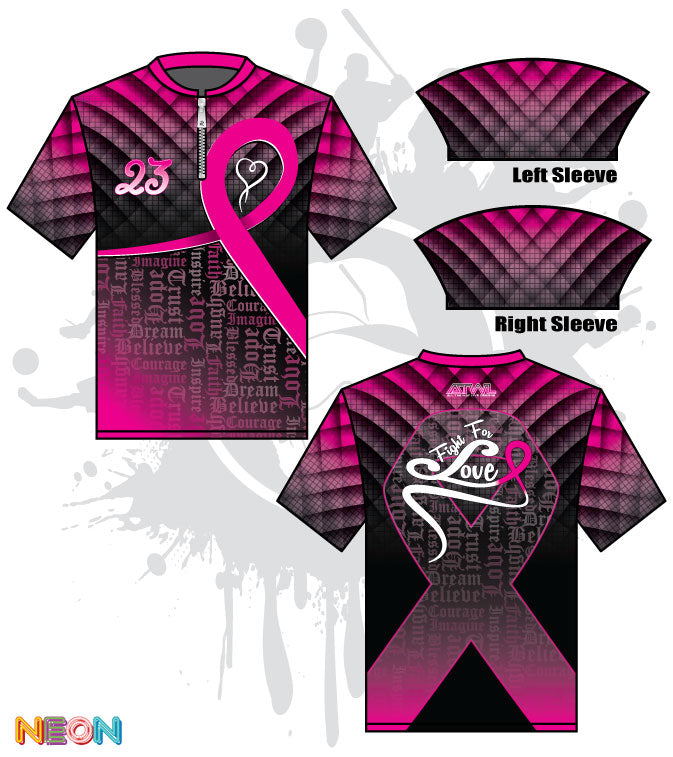 Fight For Love Cancer Awareness Batting Jacket