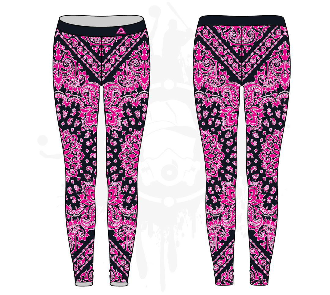 Bandana Womens Leggings: 3-color (7 Colors Available)