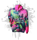 Load image into Gallery viewer, Complex Hoody Unisex PINK/NEON GREEN