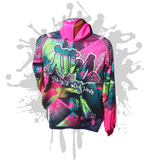 Load image into Gallery viewer, Complex Hoody Unisex PINK/NEON GREEN
