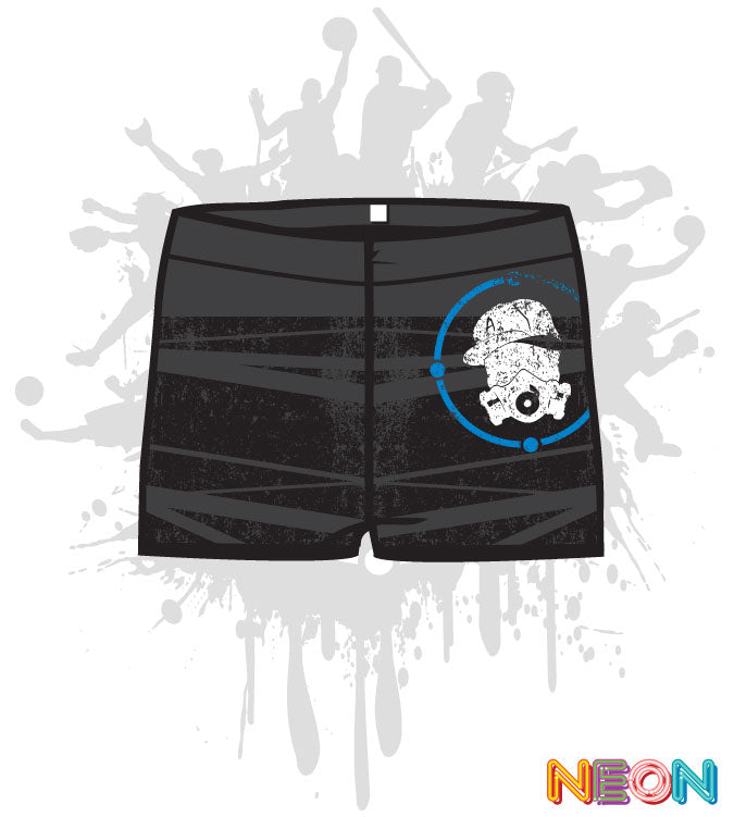 Distressed Women's Compression Shorts