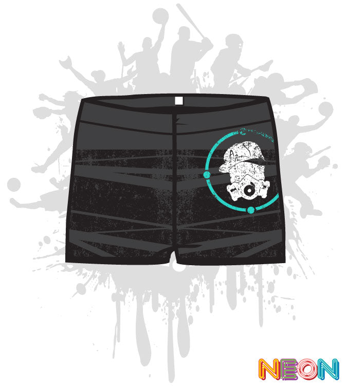 Distressed Women's Compression Shorts