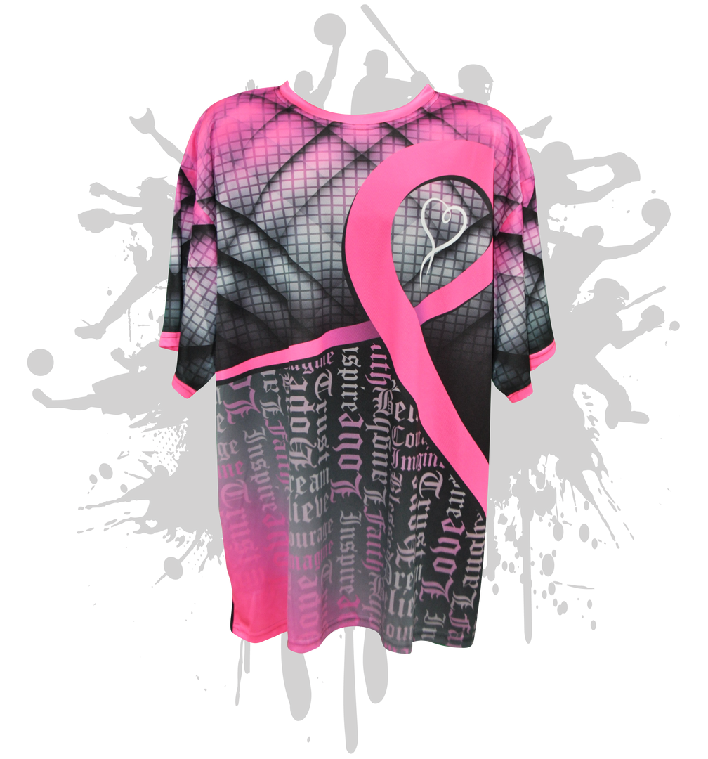 Fight For Love Cancer Awareness Youth Full Dye Jersey