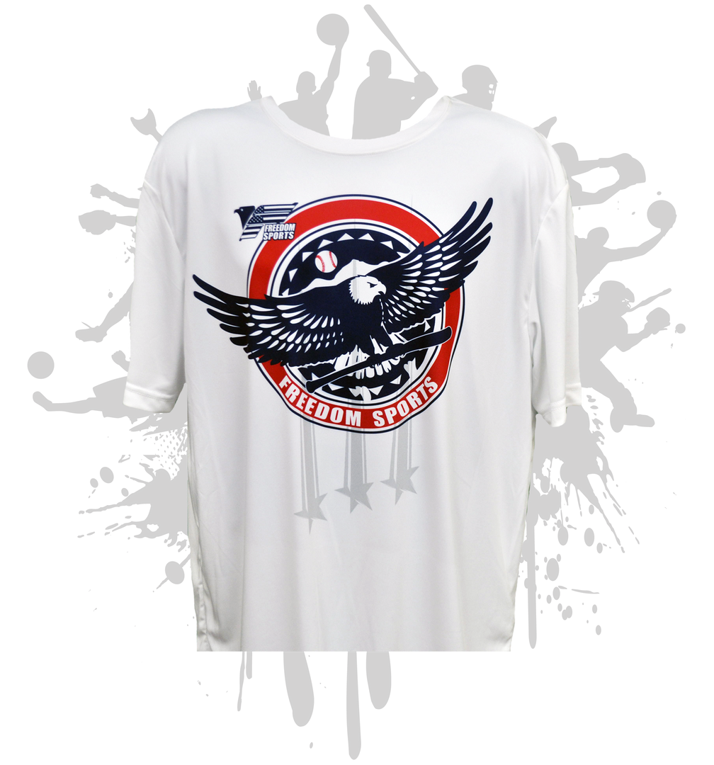 FREEDOM-Eagle Men's White Sub Dye Jersey