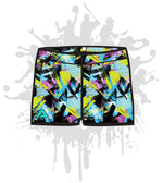 Load image into Gallery viewer, Geometric Grunge Women&#39;s Compression Shorts