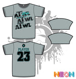 Load image into Gallery viewer, Repeat Design Mens Grey Sub Dye Jersey
