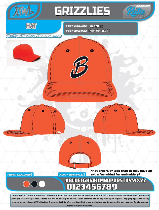 Bloomingdale Fall League Hats