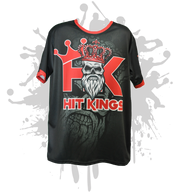 Hit Kings Bearded Skull Mens Full Dye Jersey Black/Red