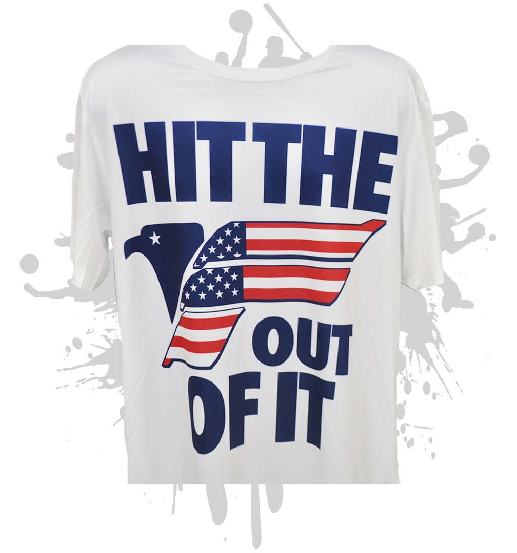 FREEDOM-Hit the F Out of It- Men's White Sub Dye Jersey