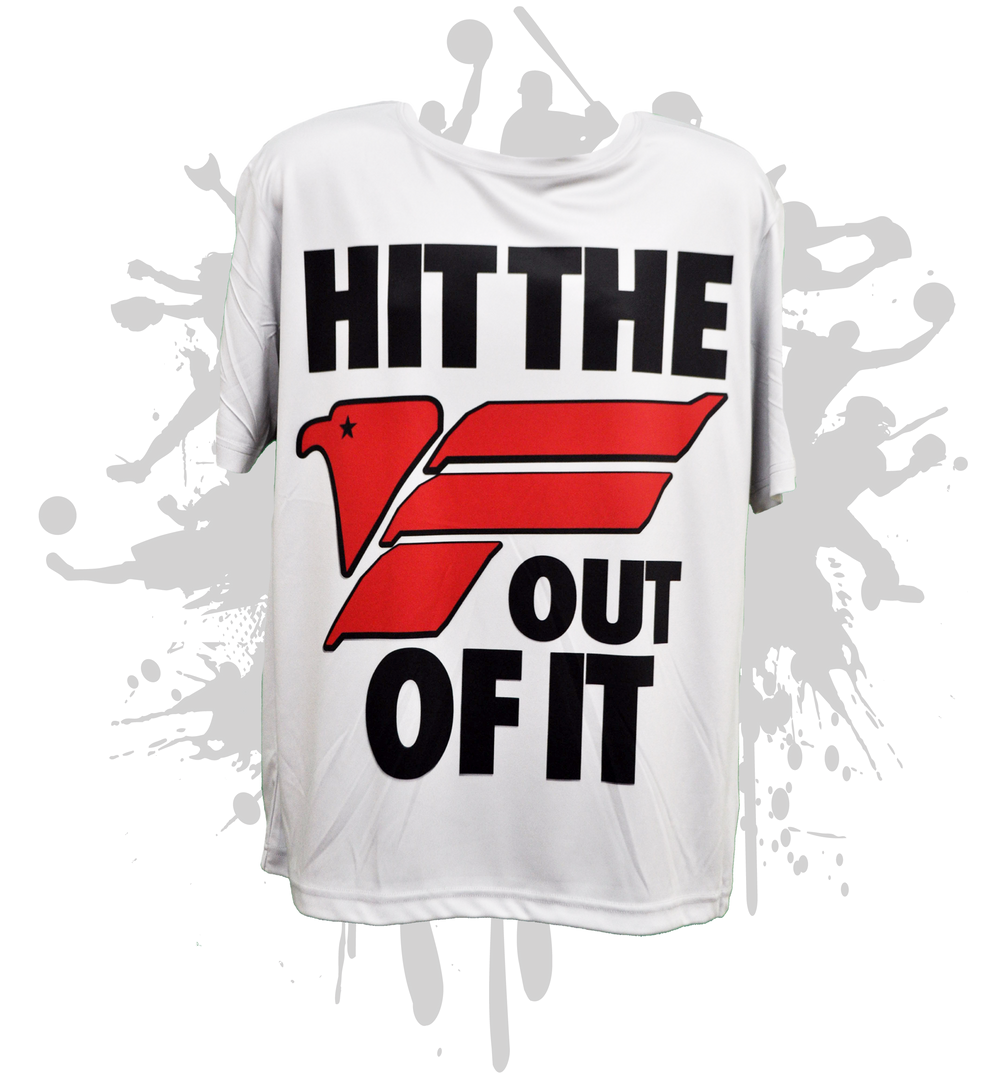 FREEDOM-Hit the F Out of It- Men's White Sub Dye Jersey