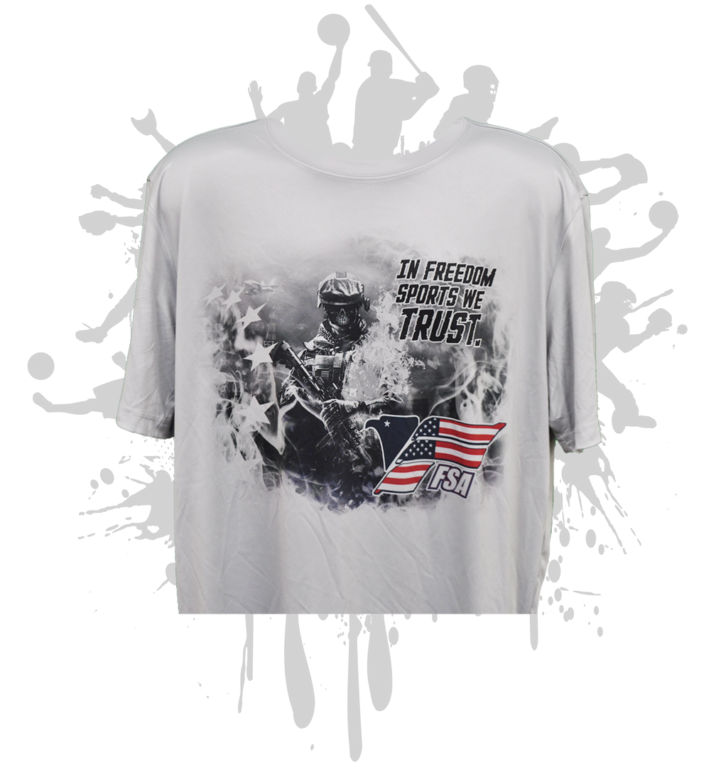 In Freedom We Trust Men's Sub Dye Jersey
