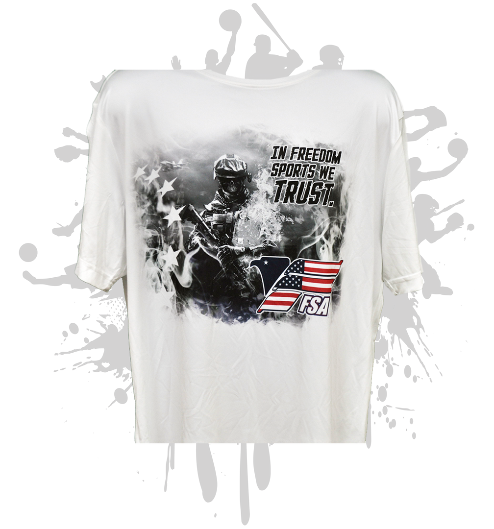 In Freedom We Trust Men's Sub Dye Jersey