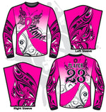 Load image into Gallery viewer, HOPE Breast Cancer Awareness Mens Full Dye Long Sleeve Jersey

