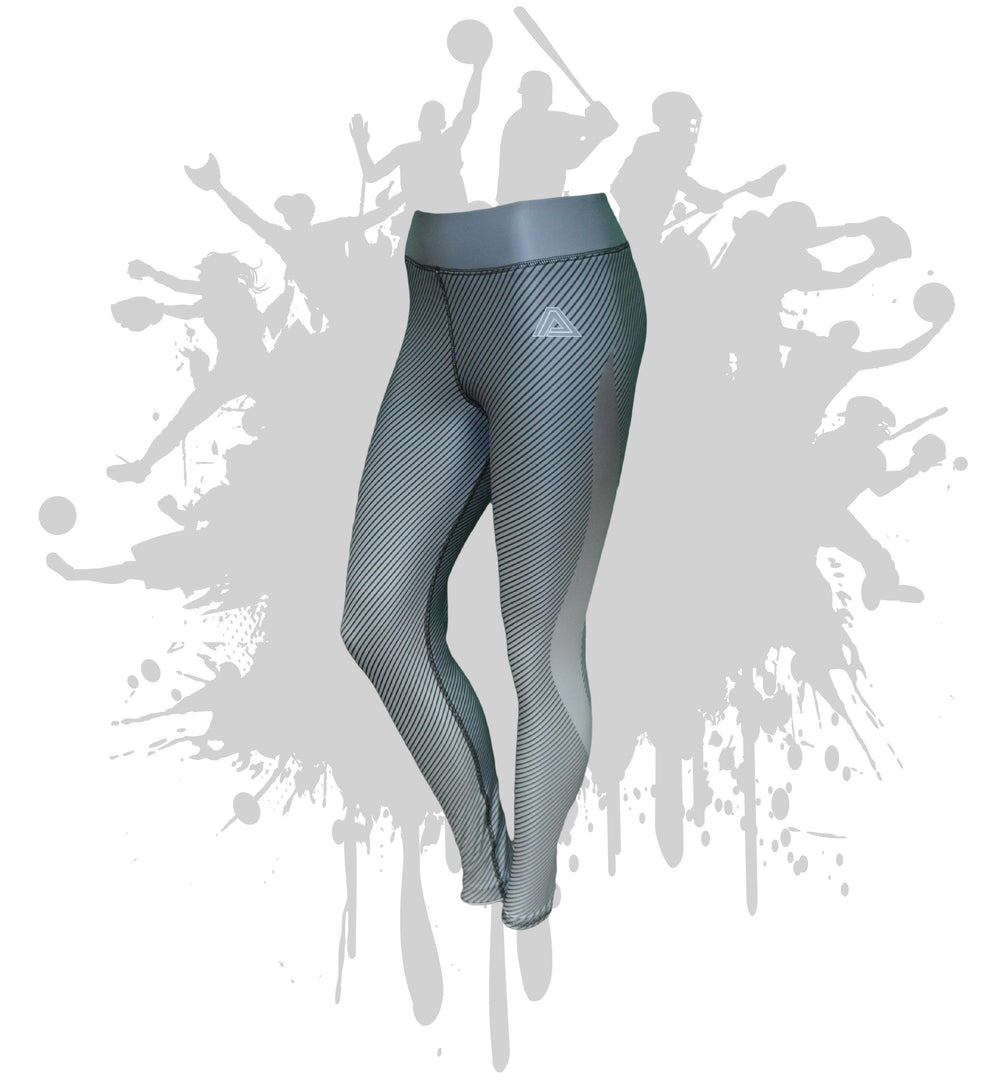 Linear Womens Full Length and Capri Leggings (9 Colors)