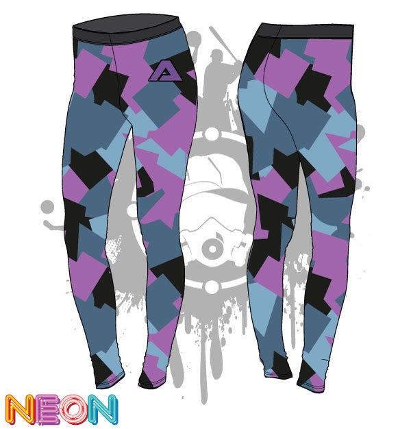 Geometric Camo Pattern Womens Leggings