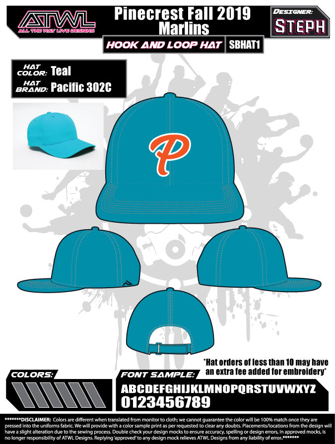Pinecrest Fall League Hats