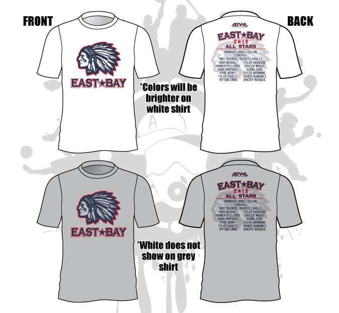 East Bay Roster Shirts