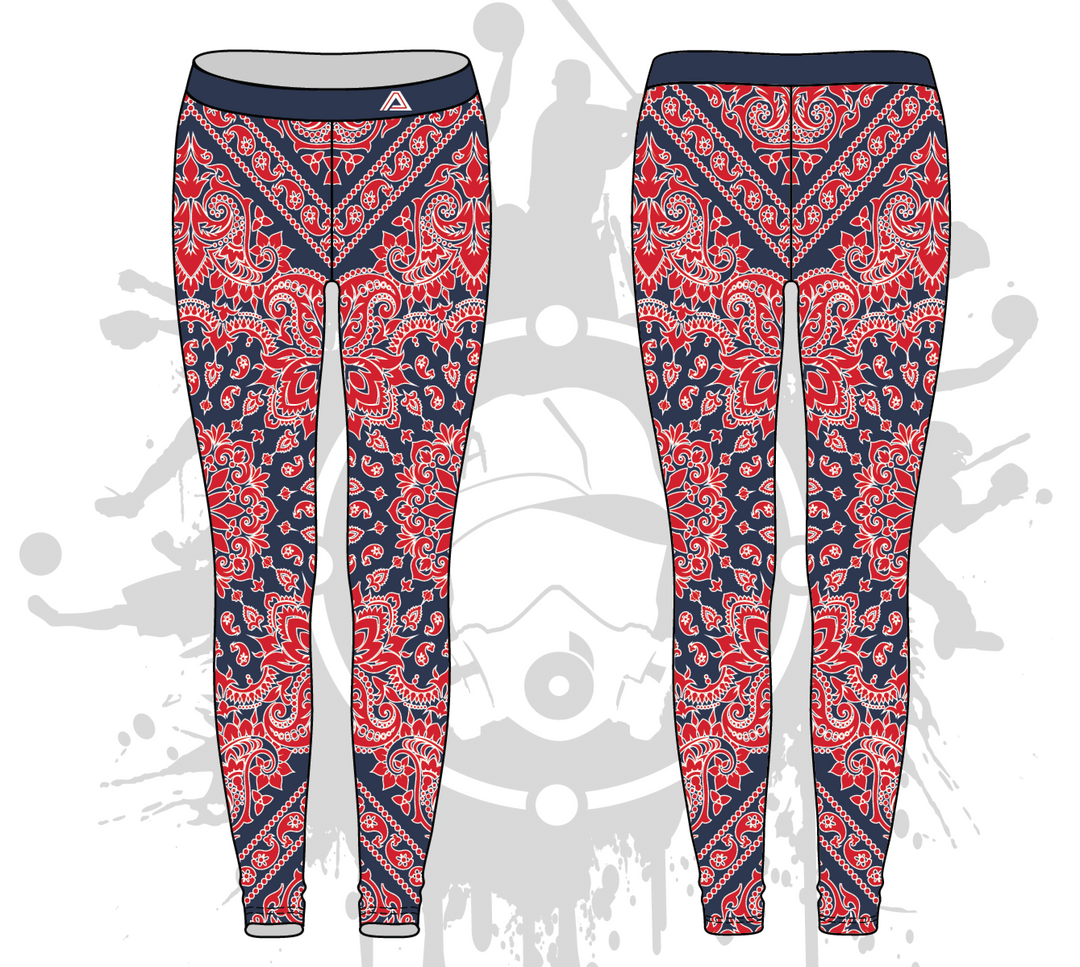 Bandana Womens Leggings: 3-color (7 Colors Available)