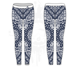 Load image into Gallery viewer, Bandana Womens Leggings: 2-color (7 Colors Available)
