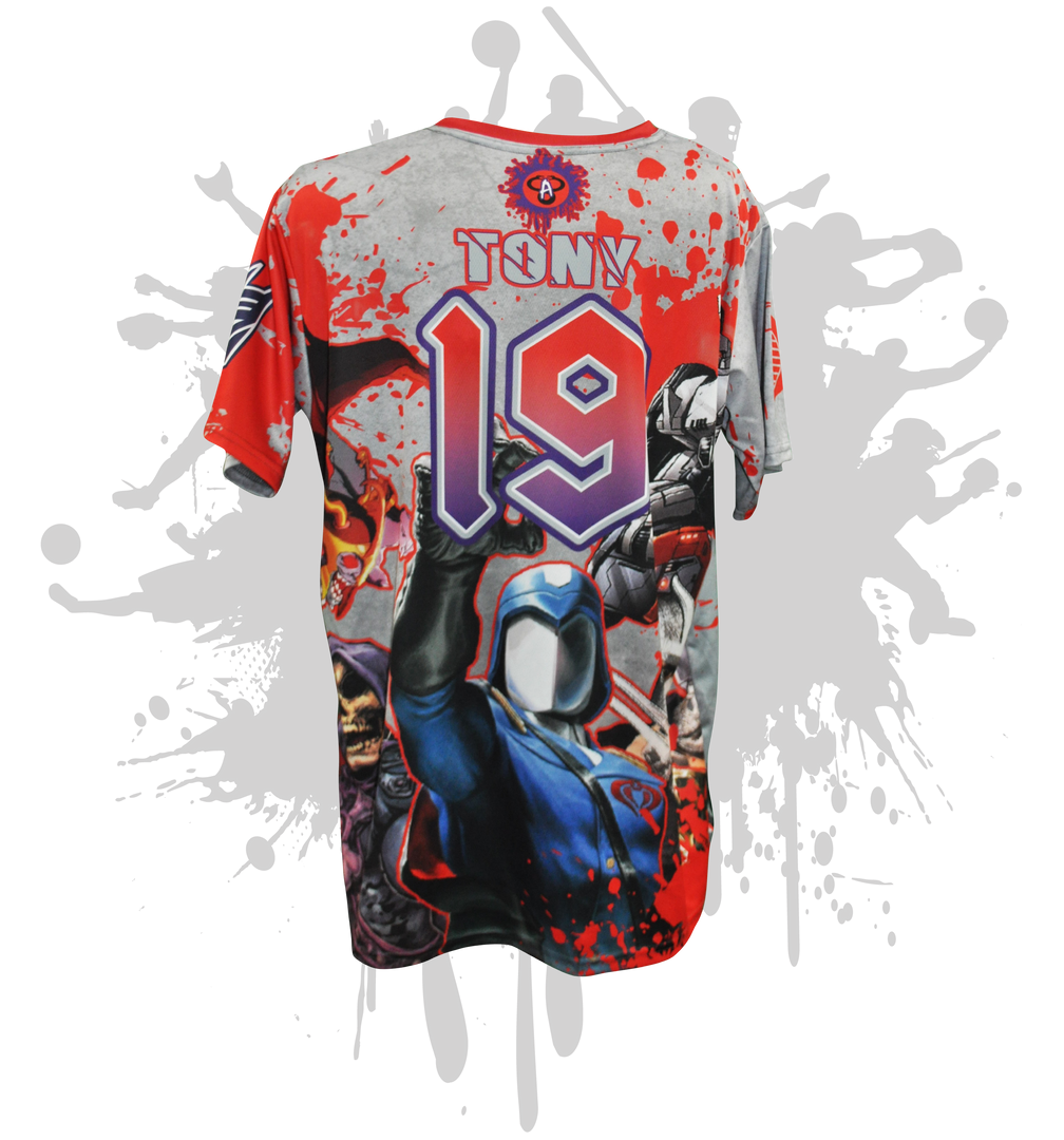 Pure Evil 80's Villians Mens Full Dye Jersey