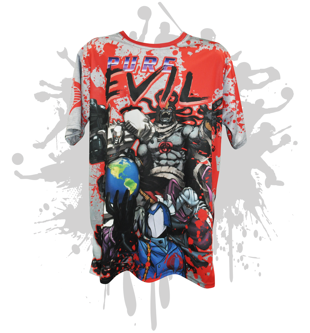 Pure Evil 80's Villians Mens Full Dye Jersey