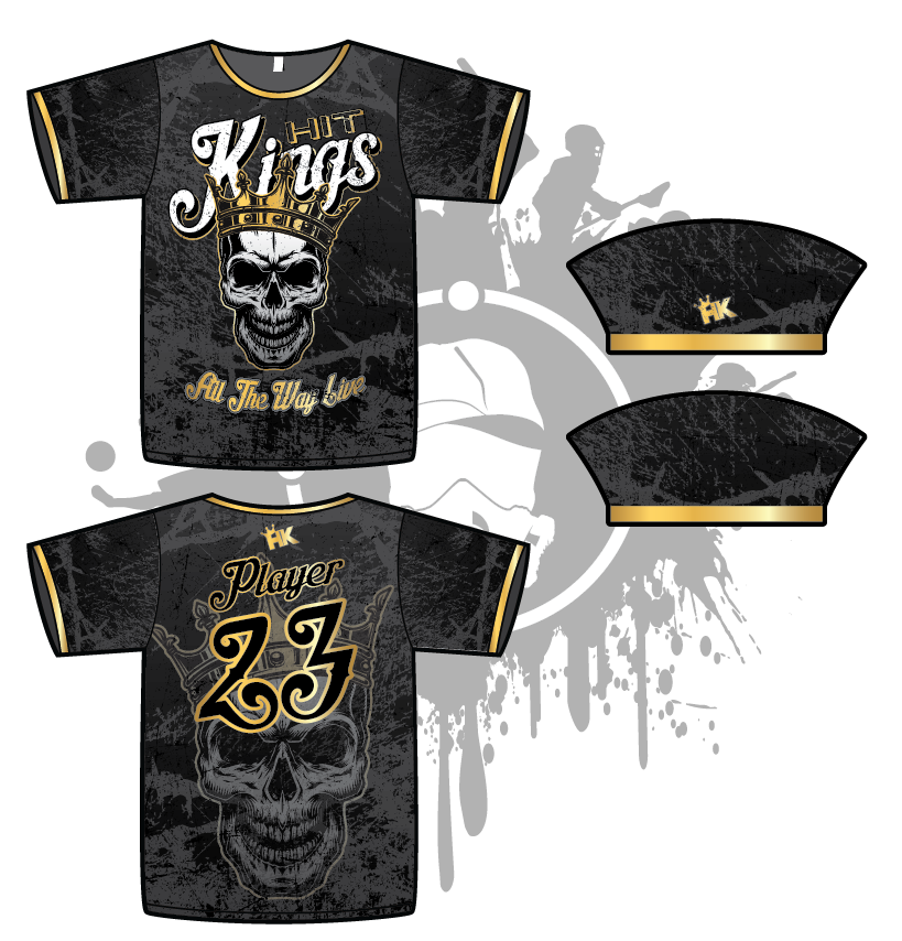 Hit Kings Animal Series Mens Full Dye Jersey (Skull)