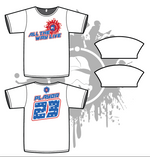 Load image into Gallery viewer, Splash Mask Mens White Sub Dye Jersey Merica Red/White/Blue