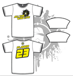 Load image into Gallery viewer, Splash Mask Mens White Sub Dye Jersey Neon yellow/Black
