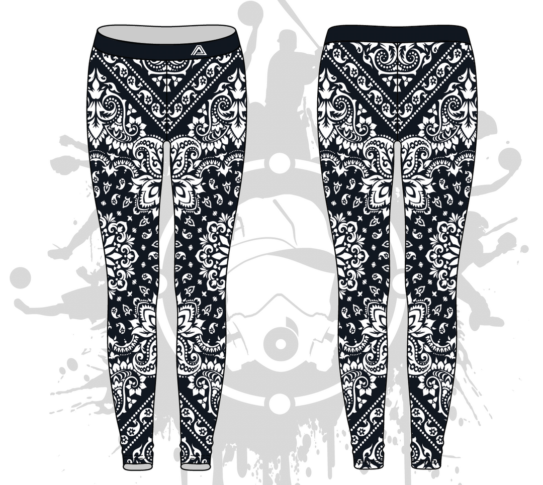 Bandana Womens Leggings: 2-color (7 Colors Available)