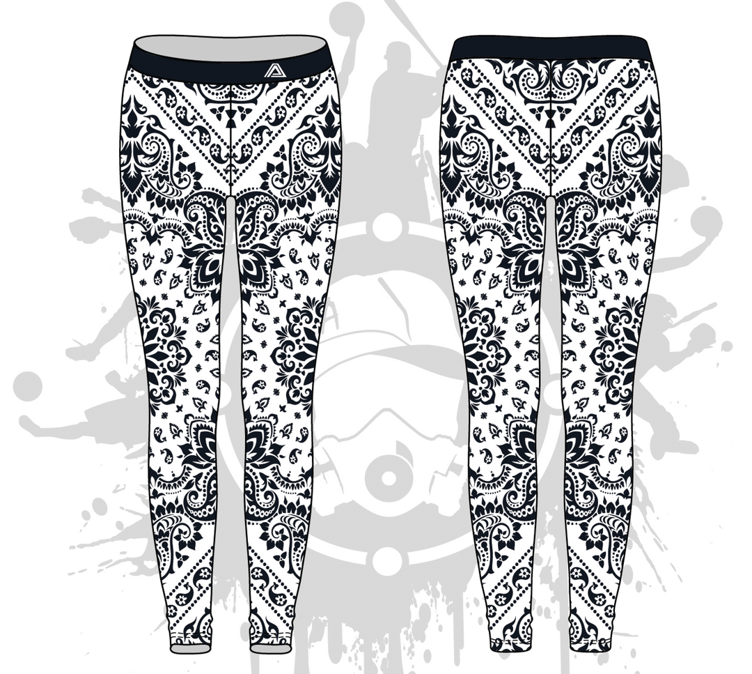Bandana Womens Leggings: 2-color (7 Colors Available)