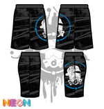 Load image into Gallery viewer, DISTRESSED GAS MASK SHORTS
