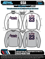 Load image into Gallery viewer, Georgia Sports Academy Mens Long Sleeve Sub Dye Jerseys
