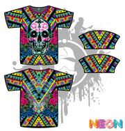 Tribal Skull Unisex Full Dye Jersey