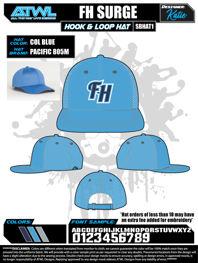 Fishhawk Fall League Hats